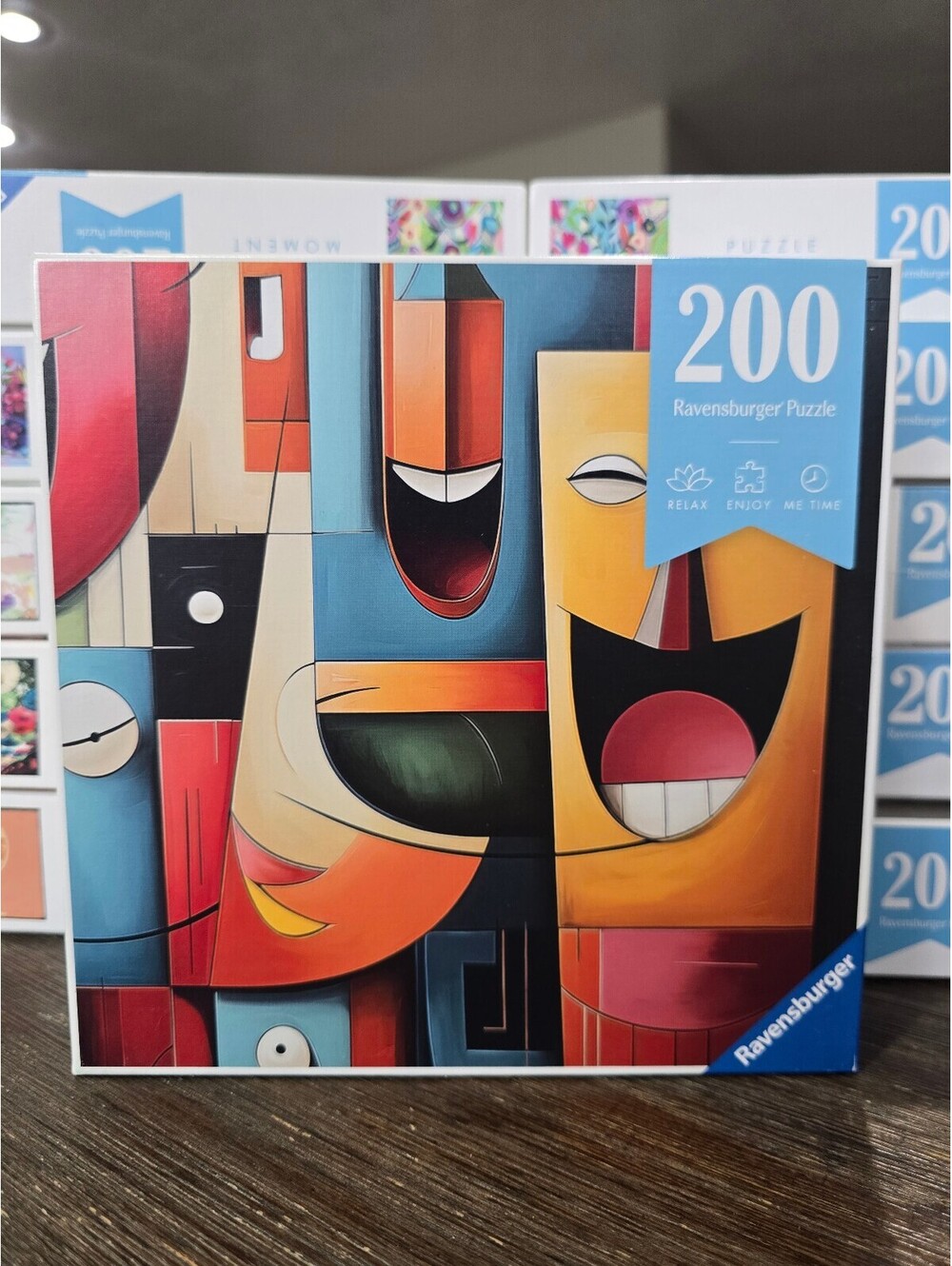 Ravensburger 200 Piece Puzzle - Happy Cubism Abstract Art